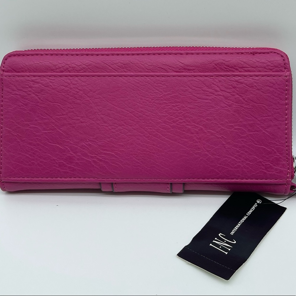INC International Concepts
Hazell Zip Around Handbag Pink Faux LeatherWristlet - Picture 4 of 11